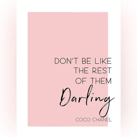 The faces and words of Coco Chanel print picture~ Office home decor YOU CHOOSE - Picture 3 of 8